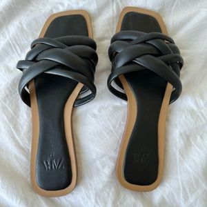 Black Zara sandals . Size 37